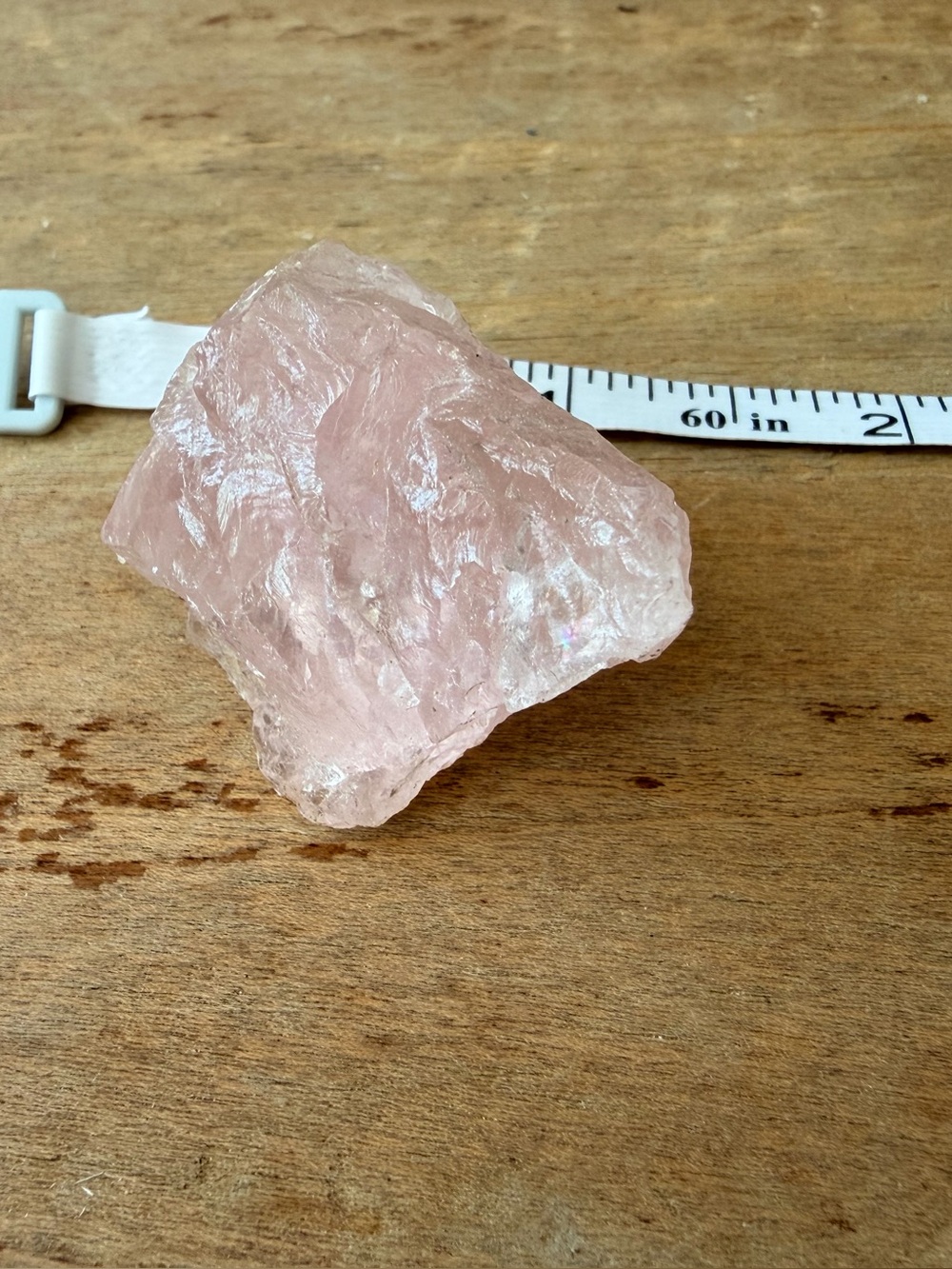 Raw Rose Quartz Crystal Chunk Natural Pink Stone Specimen
